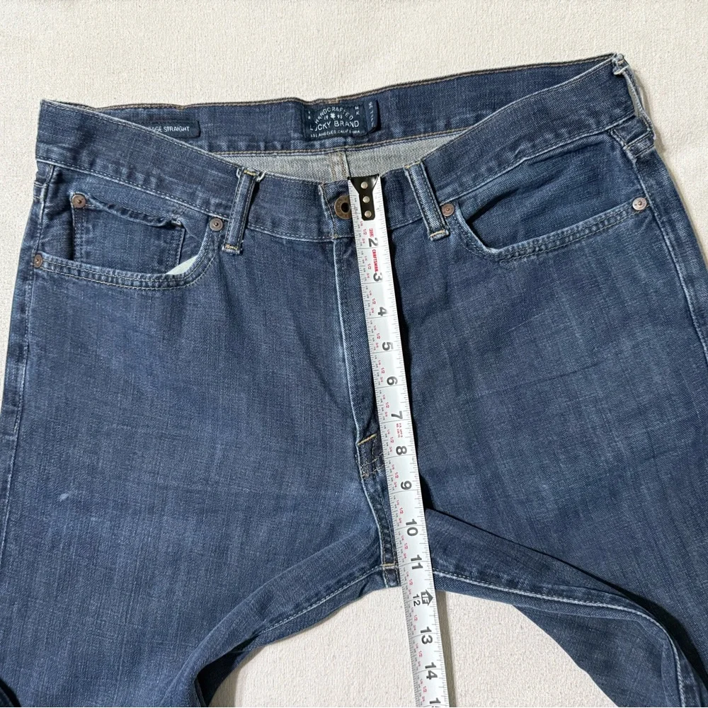 Lucky‎ Brand 363 Straight Jeans Mens 33x35 Blue Denim Medium Wash
